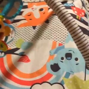 Colorful Animal Print Kids Play Mat